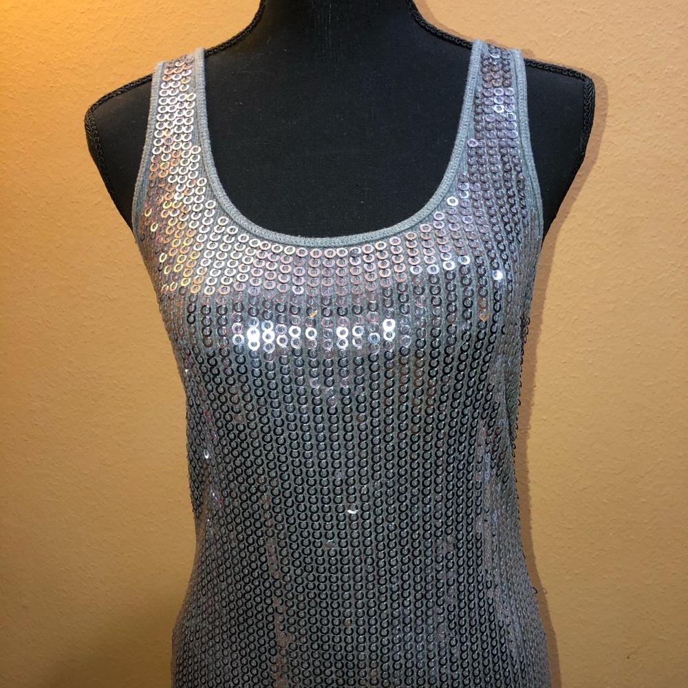 Express Sexy basic sequin tank
